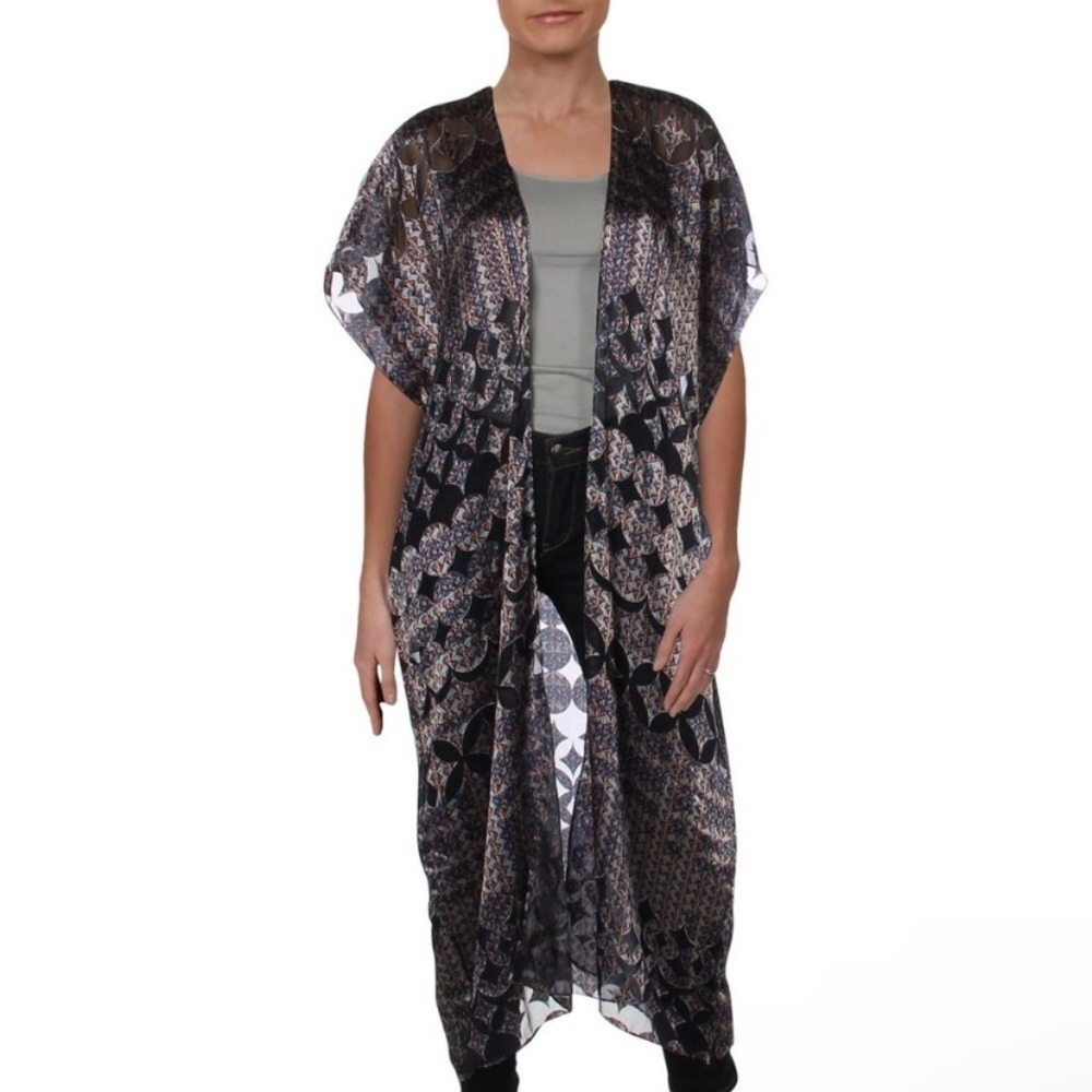 BCBG MaxAzria Geometric Print Kimono